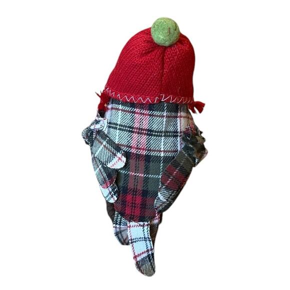 Target Spritz Bird Winter Wondershop Featherly Friends Plaid Red Hat 2014 - Picture 3 of 7
